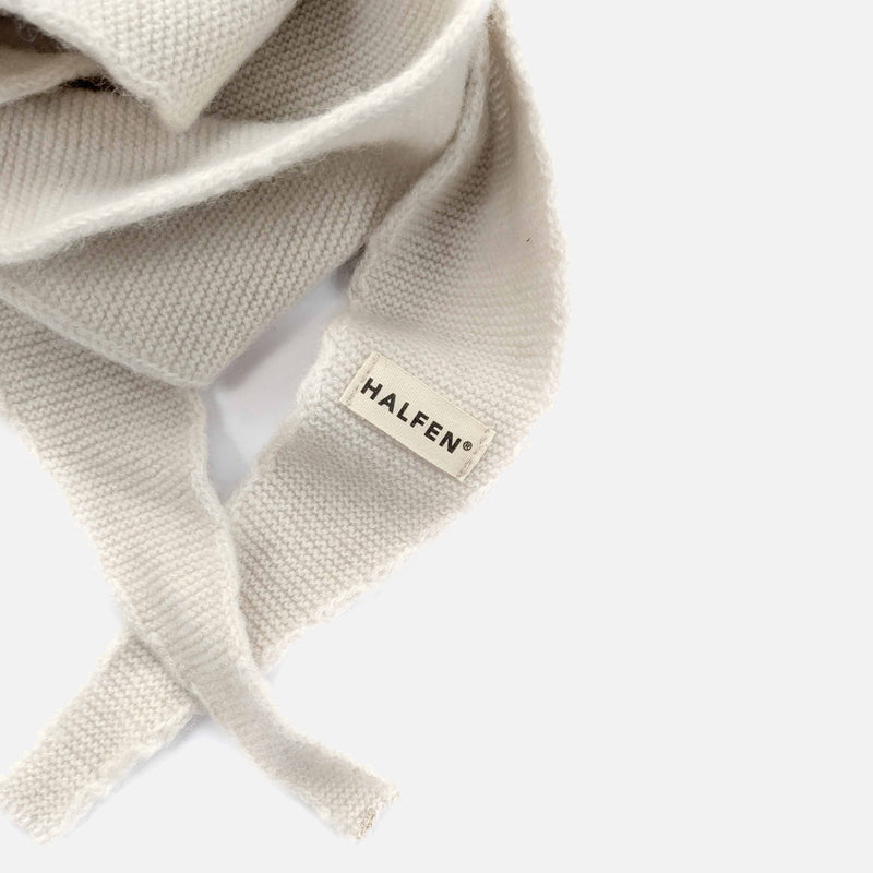 Women's Merino Wool/Cashmere Necktie - Beige