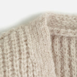 Women's Merino Wool/Alpaca/Silk Tie Vest - Beige