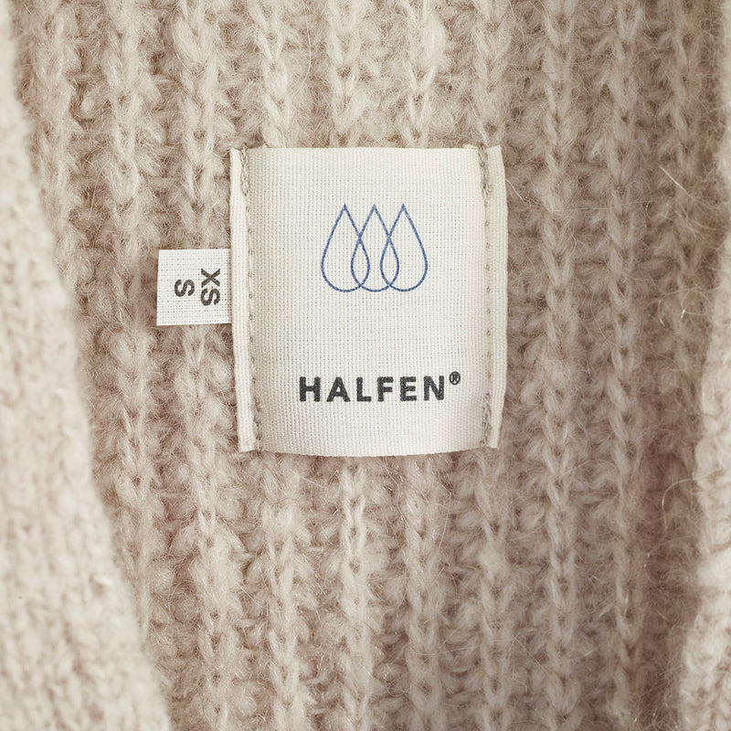 Women's Merino Wool/Alpaca/Silk Tie Vest - Beige