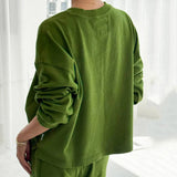 Women's Cotton Naturelle Tee - Collard Green￼