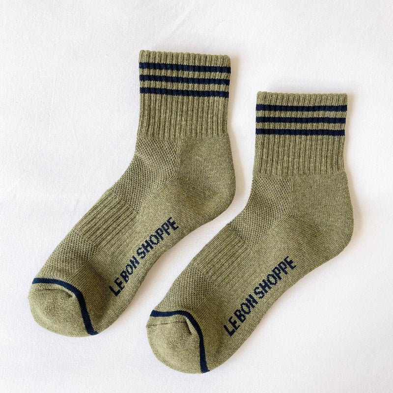 Women's Cotton Girlfriend Socks - Sage