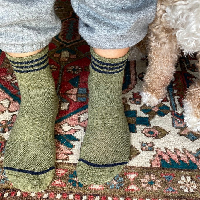 Women's Cotton Girlfriend Socks - Sage