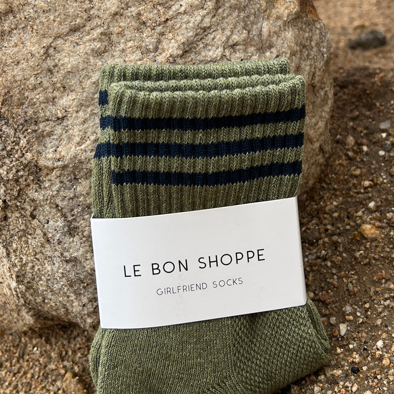 Women's Cotton Girlfriend Socks - Sage