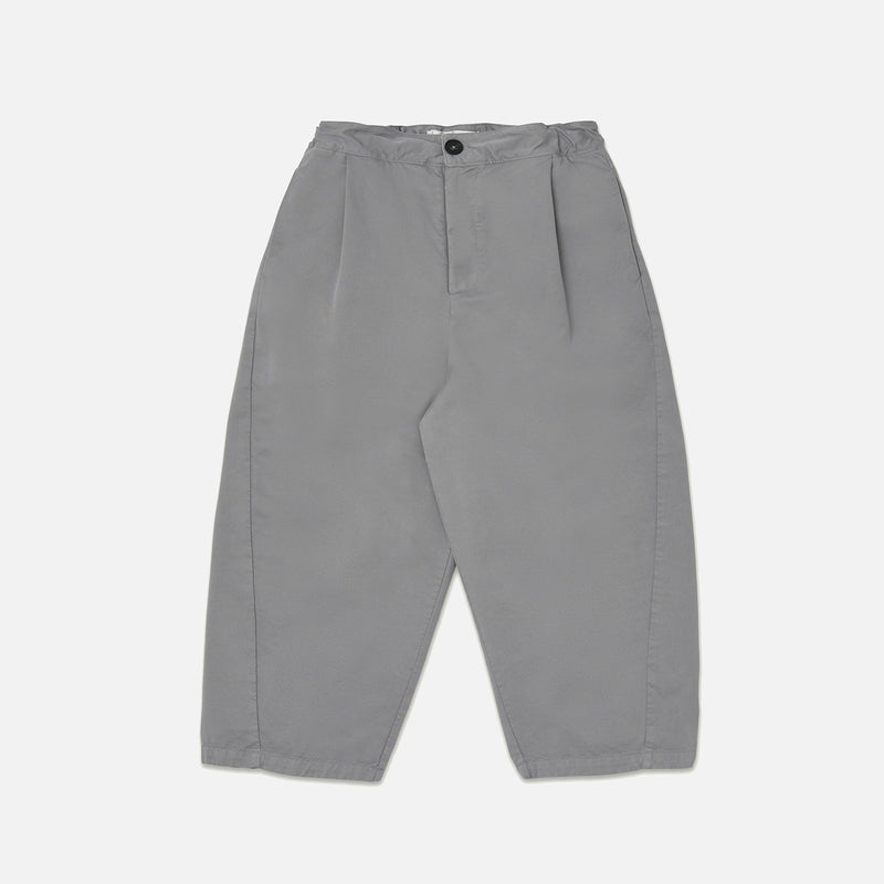 Kids Cotton Twill Barrel Pant - Titanium