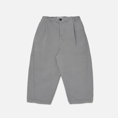 Kids Cotton Twill Barrel Pant - Titanium