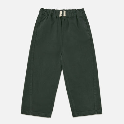 Kids Cotton Relaxed Pant - Scarab