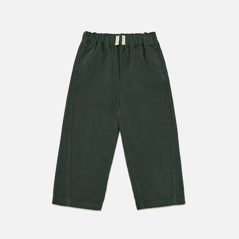 Kids Cotton Relaxed Pant - Scarab