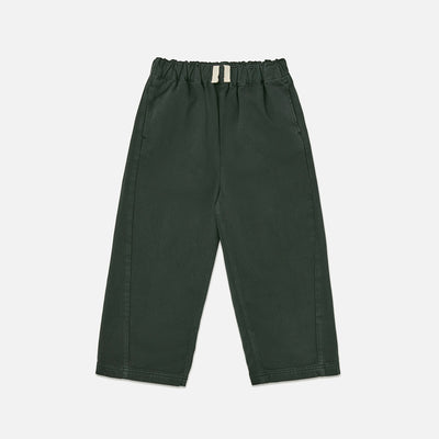 Kids Cotton Relaxed Pant - Scarab