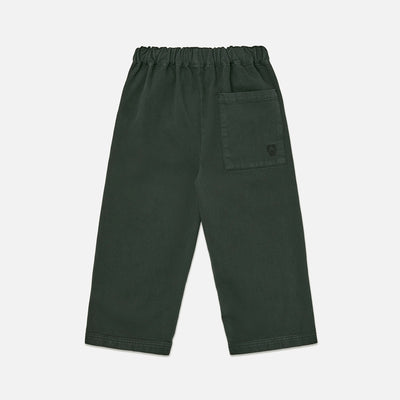 Kids Cotton Relaxed Pant - Scarab