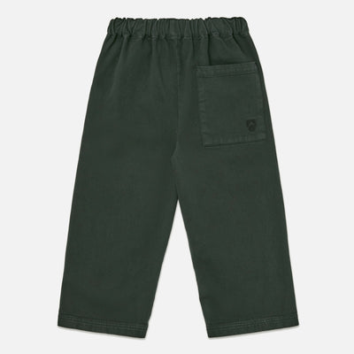 Kids Cotton Relaxed Pant - Scarab