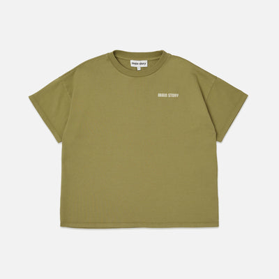 Kids Cotton Oversized Tee - Fir