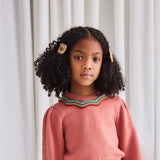 Merino Wool Puff Star Clip Set - Patina