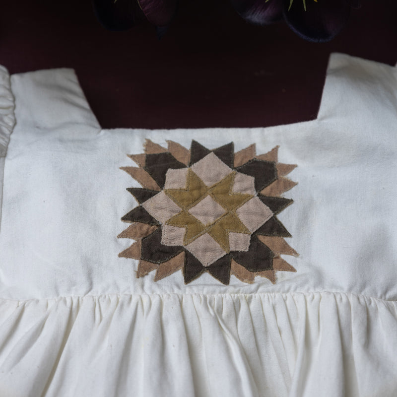 Cotton Patchwork Dress - Marshmallow