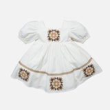 Cotton Patchwork Dress - Marshmallow