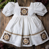 Cotton Patchwork Dress - Marshmallow