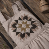 Baby Cotton Patchwork Romper - Oats