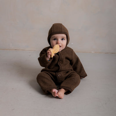Harvest Baby & Kids Overall - Boiled Merino Wool - Hazelnut