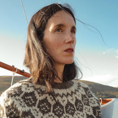 Norse Women's Sweater - Donegal Wool - Granite