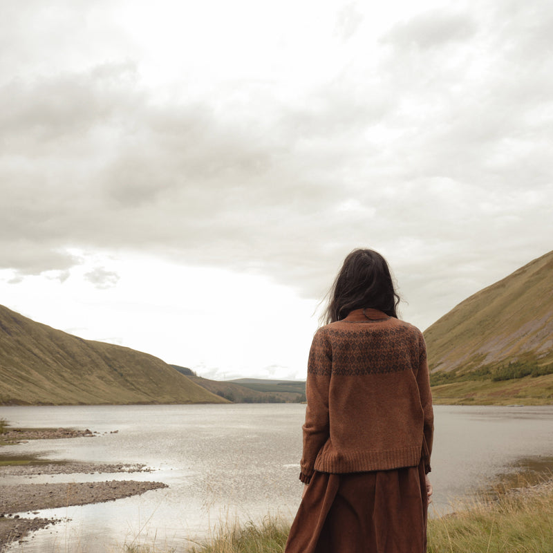 Autumn Women's Cardigan - Superfine Lambswool - Hazelnut