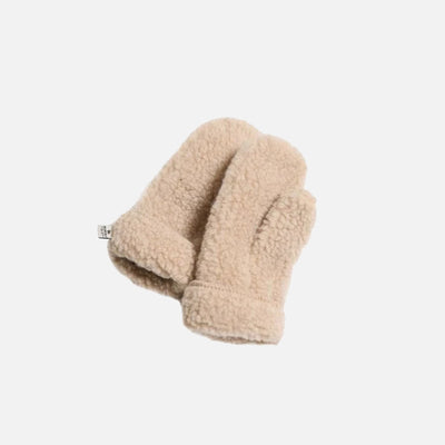 Women's Wool Teddy Fleece Freeze Mittens - Oatmeal