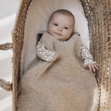 Baby Wool Teddy Fleece Sleeping Bag - Sand Brown