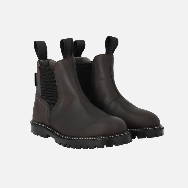 Big Kids Waterproof Chelsea Boots - Dark Brown