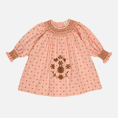 Cotton Cece Smock Dress - Meadow Calico Ribbon – MamaOwl