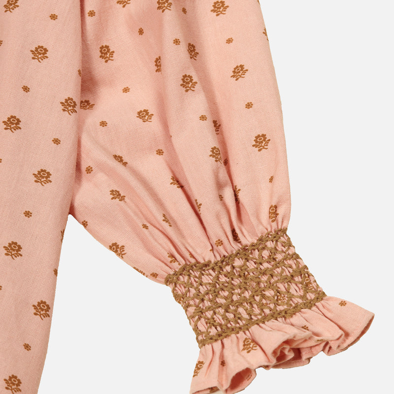 Cotton Cece Smock Dress - Meadow Calico Ribbon