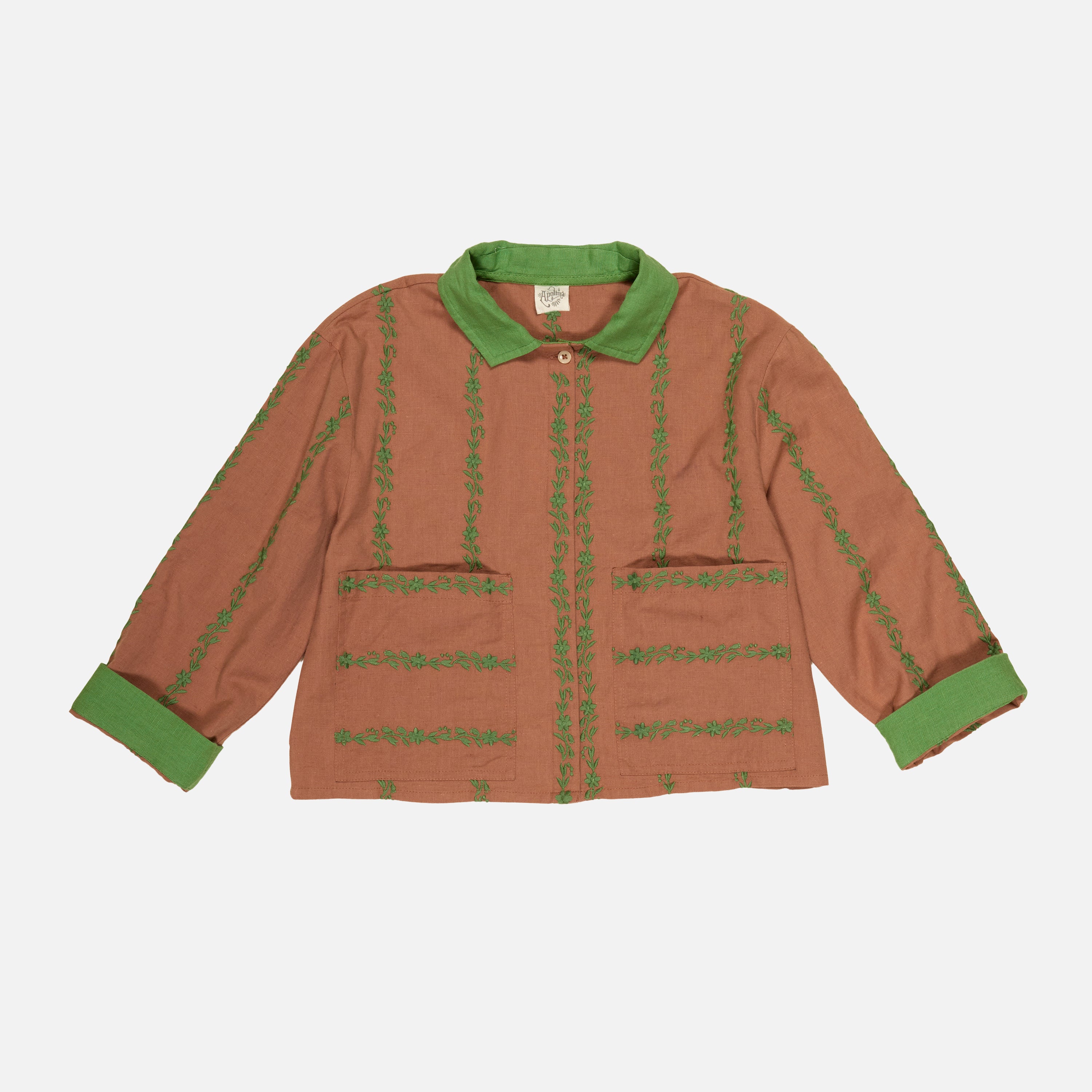 Kids Cotton Logan Shirt - Chocolate – MamaOwl