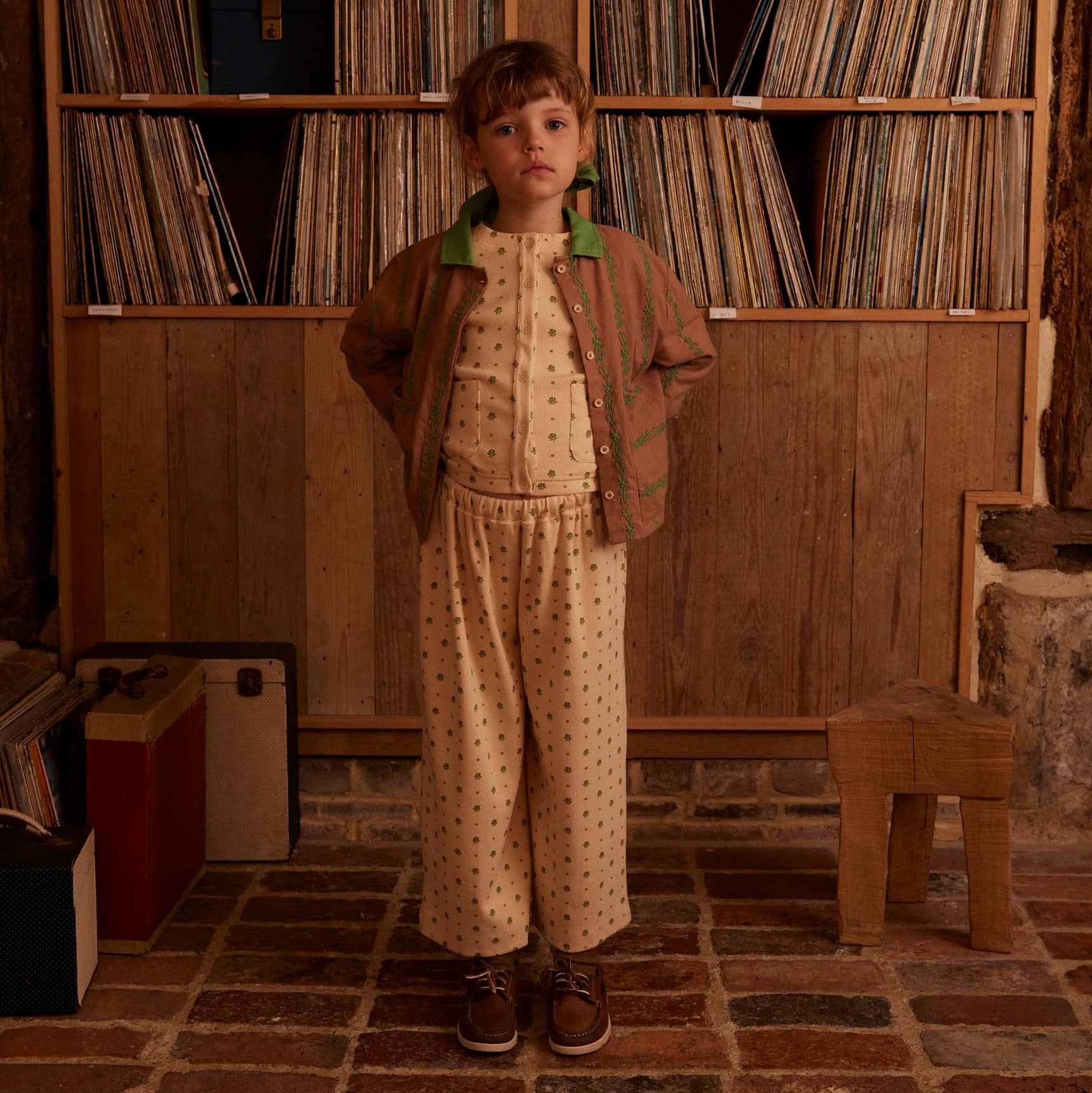 【新品】apolina Cotton Logan Shirt 3-5y Kids Cotton Logan Shirt - Chocolate – MamaOwl