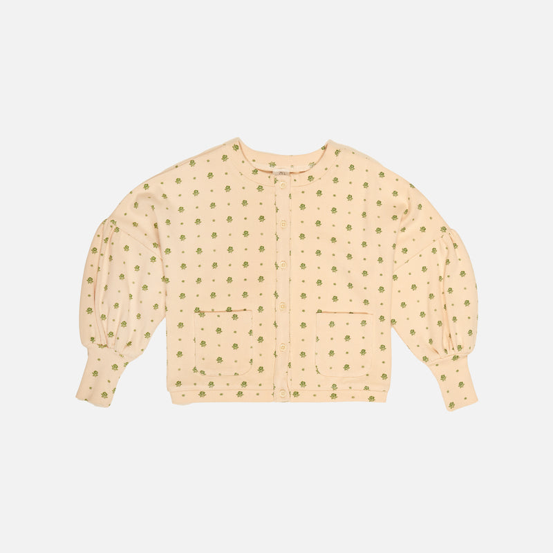 Cotton Simona Jersey Cardigan - Meadow Calico