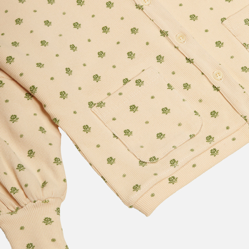 Cotton Simona Jersey Cardigan - Meadow Calico