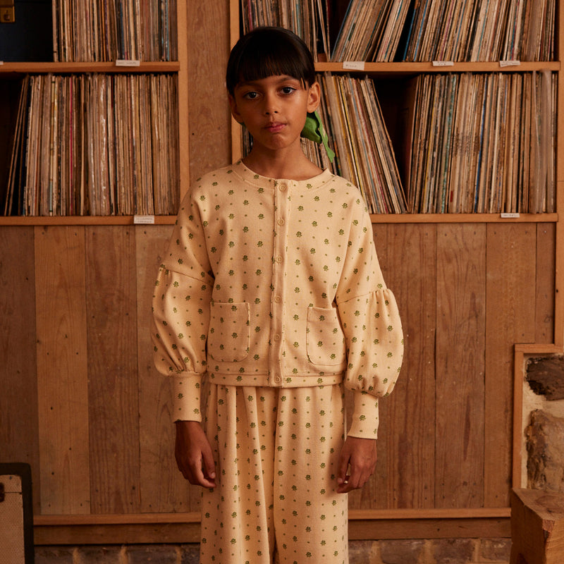 Cotton Simona Jersey Cardigan - Meadow Calico