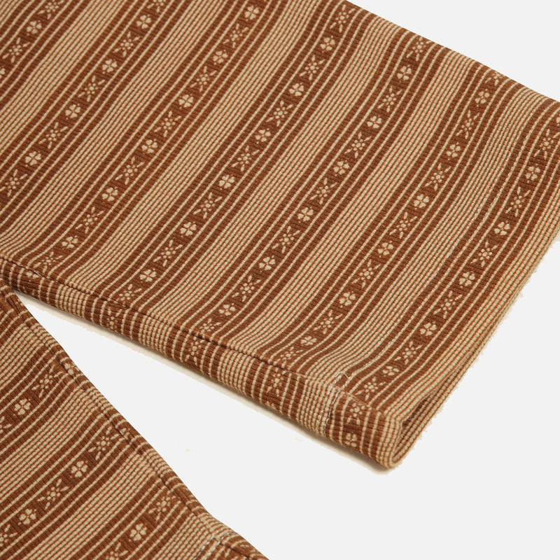 Cotton Straight Lana Leggings - Kanna Stripe