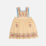 Cotton Ursina Pinafore - Cashew
