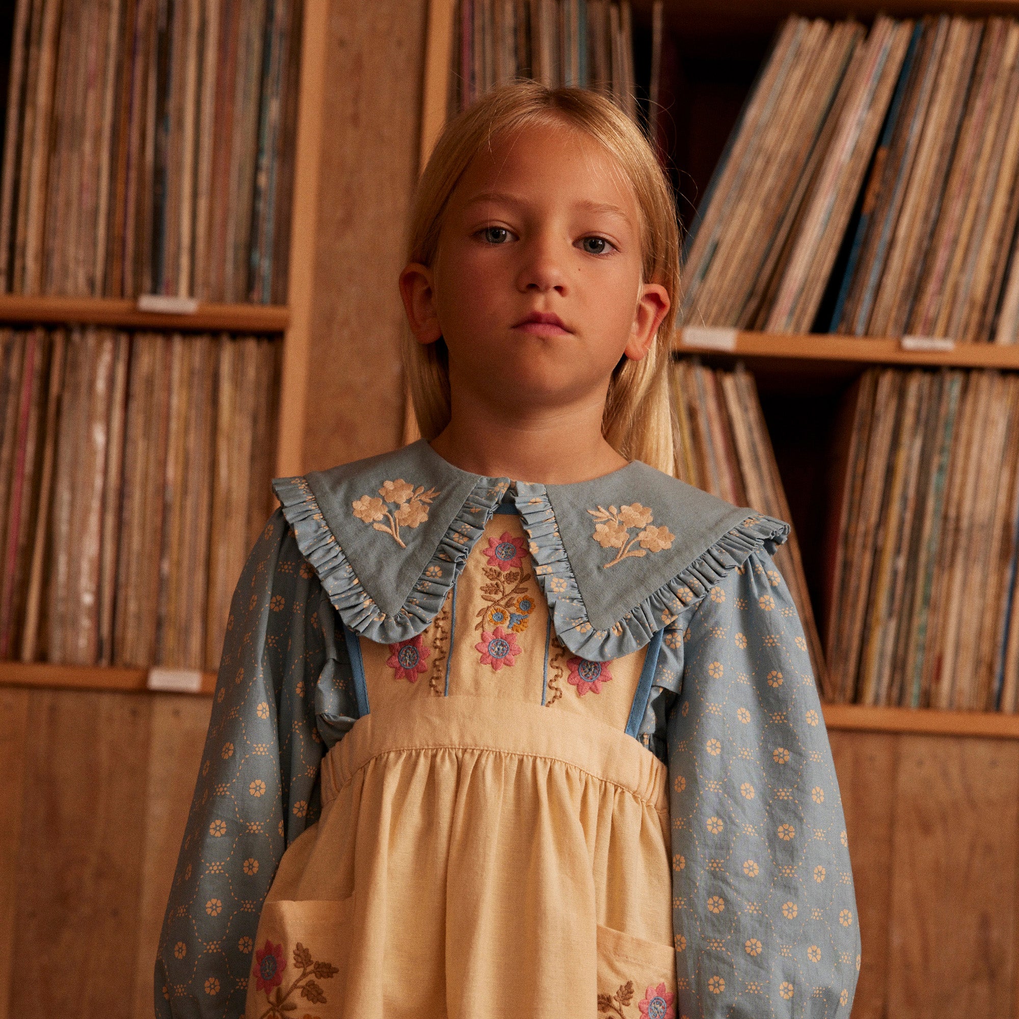 【週末限定値下】apolina kids Bibi Pinafore 7-9y Baby & Kids Cotton Ursina Pinafore - Cashew – MamaOwl