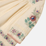 Kids Cotton LS Stevie Dress - Milk-Cream