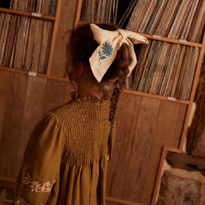 Linen Mia Top - Dried Moss