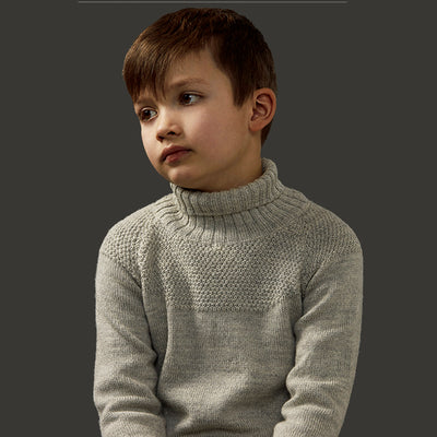 Baby & Kids Alpaca/Merino Wool Sailor Sweater - Grey