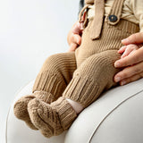 Baby Merino Wool Ink Jumpsuit - Camel