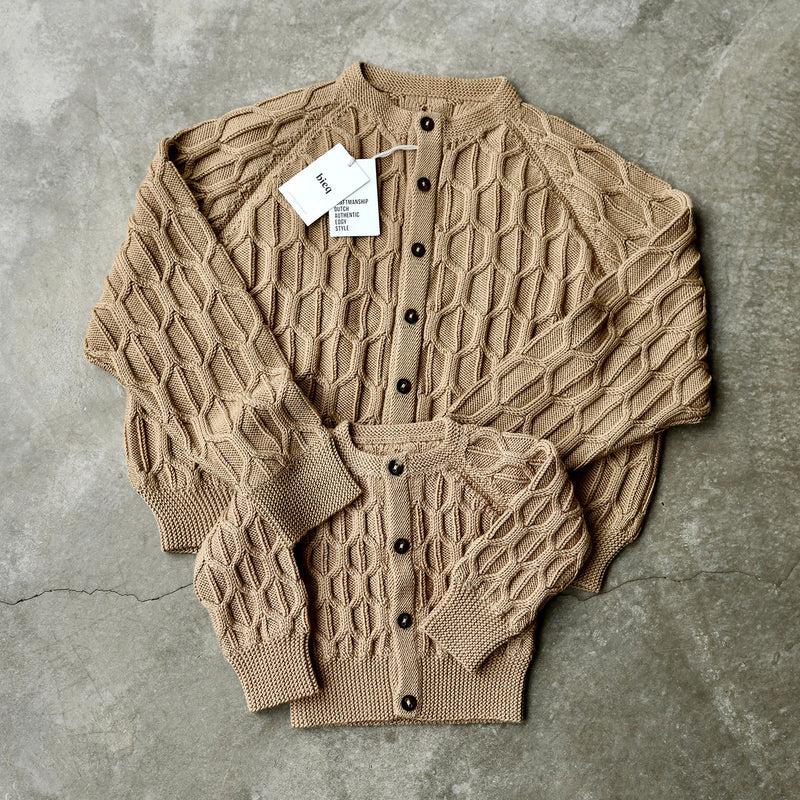 Baby & Kids Merino Wool Flo Cardigan - Camel