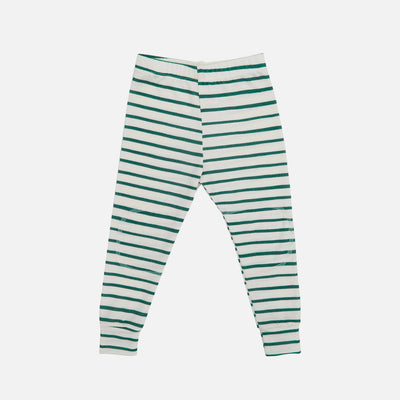 Baby & Kids Merino Wool Long Johns Set - Pine Stripe