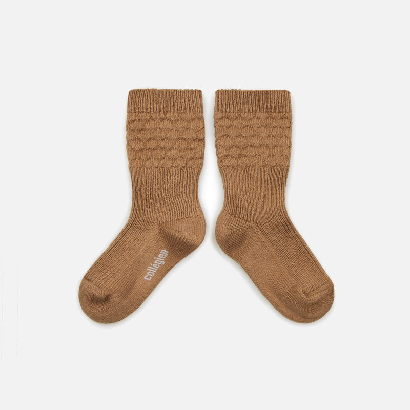 Baby Cotton Knee Socks - Caramel
