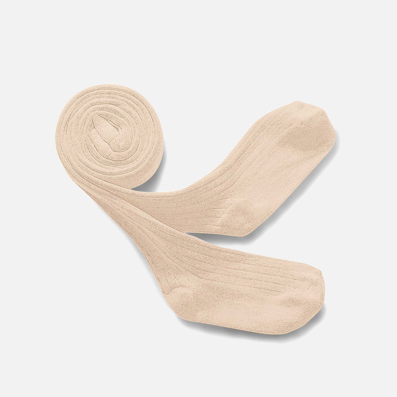 Baby & Kids Cotton Rib Tights - Sable