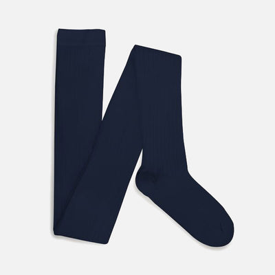 Women's Cotton Rib Tights - Navy