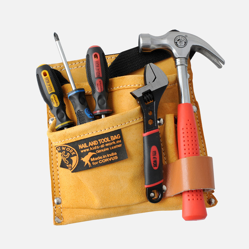 Tool Belt Kit with Screwdrivers & Wrench - Set of 7