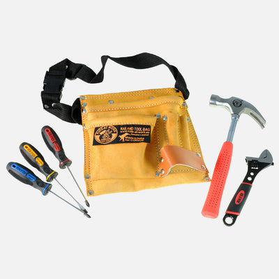 Tool Belt Kit with Screwdrivers & Wrench - Set of 7