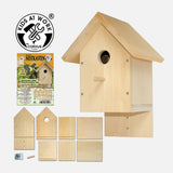 Wooden Bird Nesting Box Kit