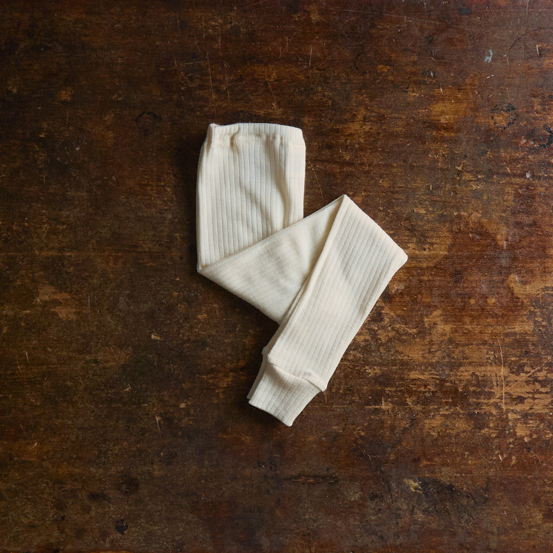 Merino Wool/Cotton/Silk Pants - Natural