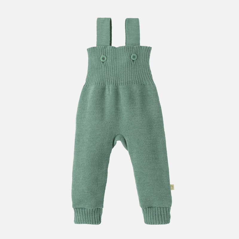 Baby & Kids Merino Wool Dungarees - Jade